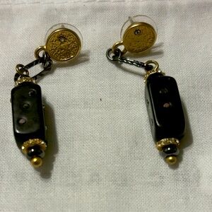 Chico’s Black and Gold Earrings